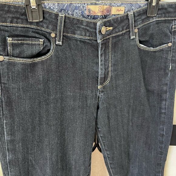 Paige skyline mid rise denim jeans dark wash size 31 - Picture 9 of 14